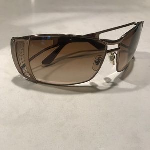 Versace brown gradient sunglasses crystal detail